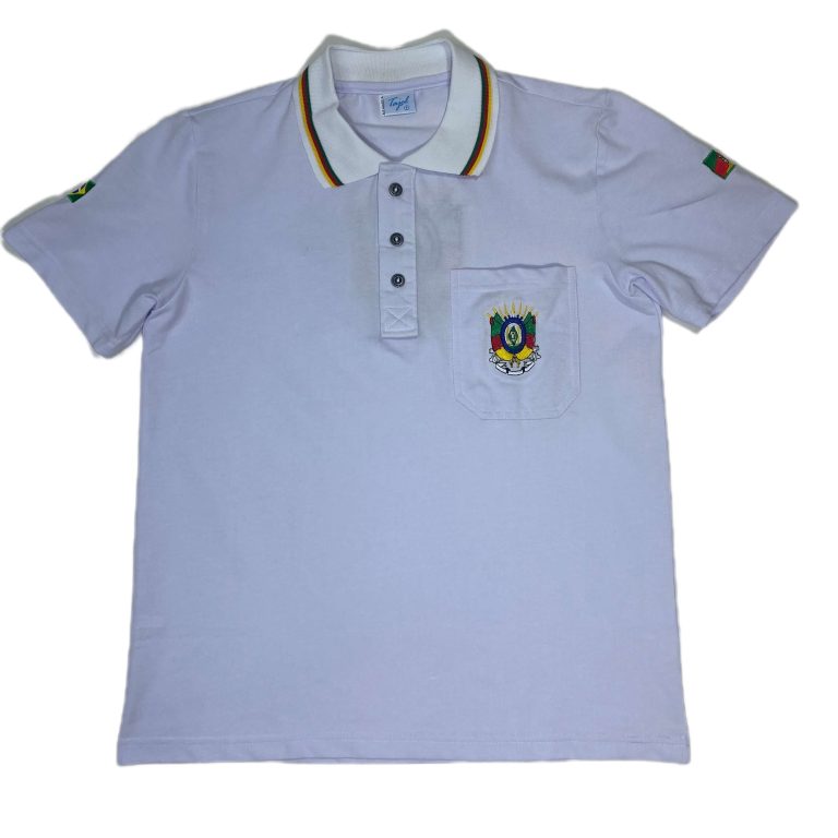 camiseta polo gaúcha masculina branca