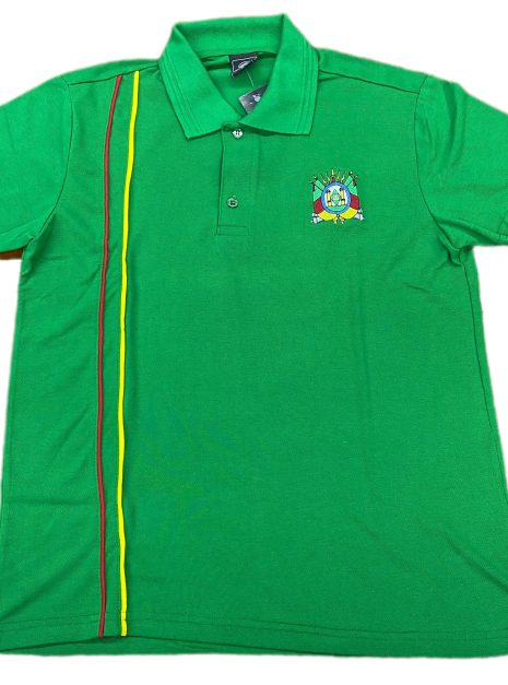 camiseta polo gaúcha masculina verde listras