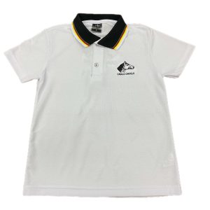 camiseta polo gaúcha infantil branca