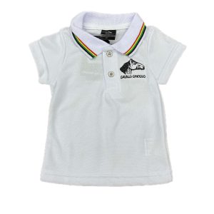 camiseta polo gaúcha infantil branca