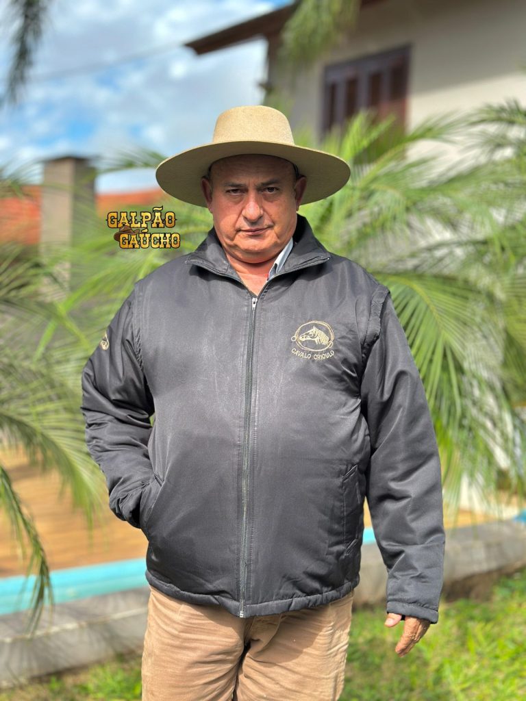 jaqueta juvenil masculina impermeável vira colete – preto