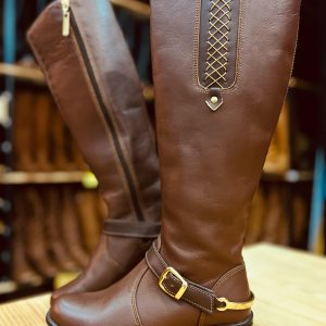 bota feminina cano alto ref 860 angoneze ferrugem