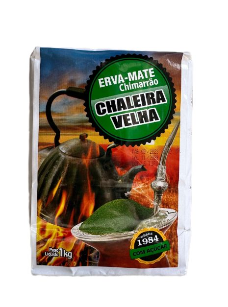 erva mate chaleira velha com açucar