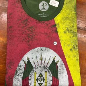 camiseta masculina gola redonda pátria pampa verde