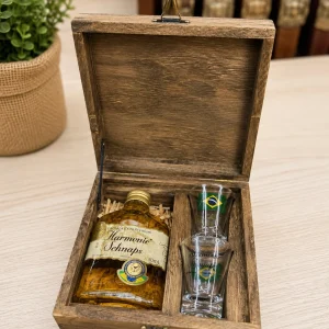 Cachaça 160ml C/Est D/Mad 2copo