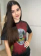 Camiseta Fem Estampada Brasao